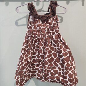 Brown patterned dress from Gymboree